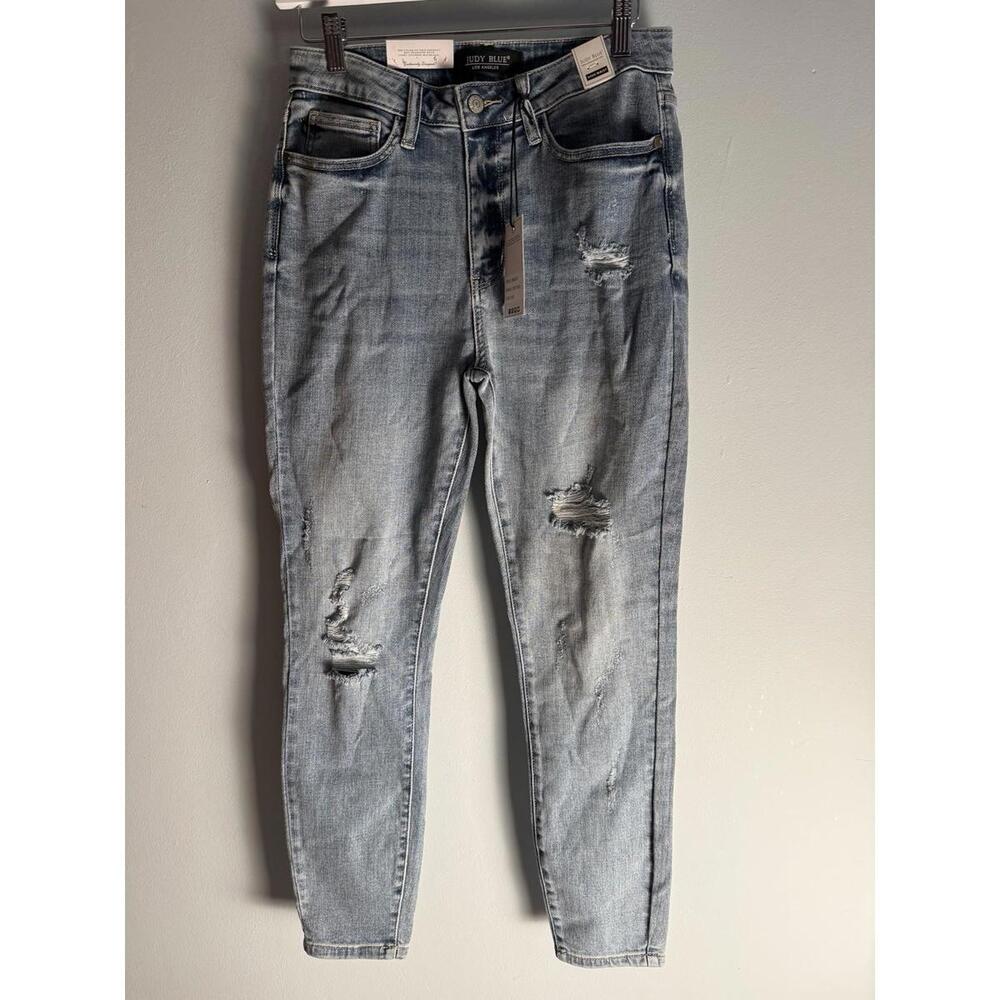 Judy Blue Jeans Kaylee High Rise Skinny Stretch Light Blue 9/29 JB82330 NWT
